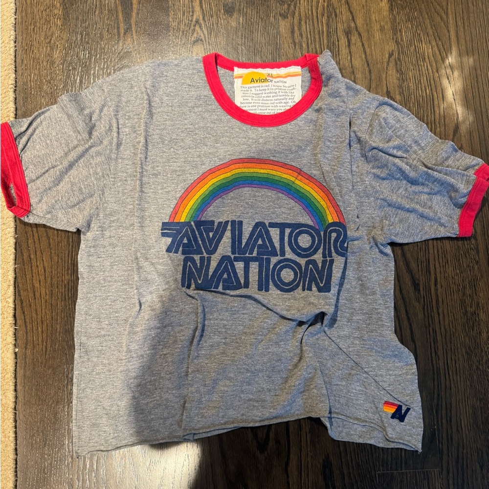 Aviator nation xl boxy tee worn once basically new